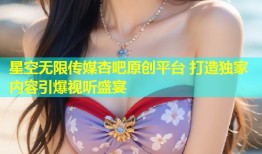 星空无限传媒杏吧原创平台 打造独家内容引爆视听盛宴