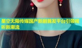 星空无限传媒国产新剧首发平台引领视听新潮流