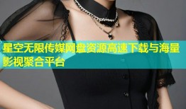 星空无限传媒网盘资源高速下载与海量影视聚合平台