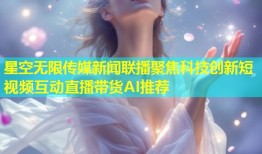 星空无限传媒新闻联播聚焦科技创新短视频互动直播带货AI推荐