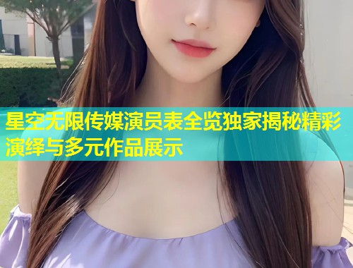 星空无限传媒演员表全览独家揭秘精彩演绎与多元作品展示